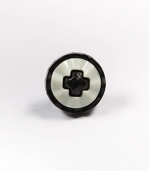 Black Cross Shank Button Size 24L x10